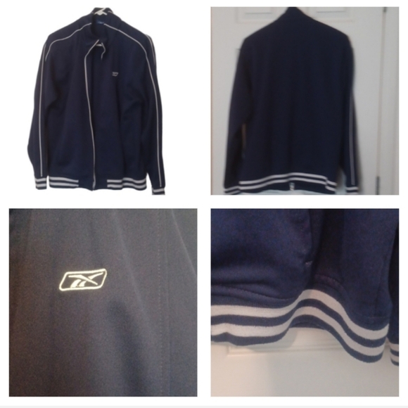 🌺Men's Navy Jacket Reebook - Picture 1 of 12